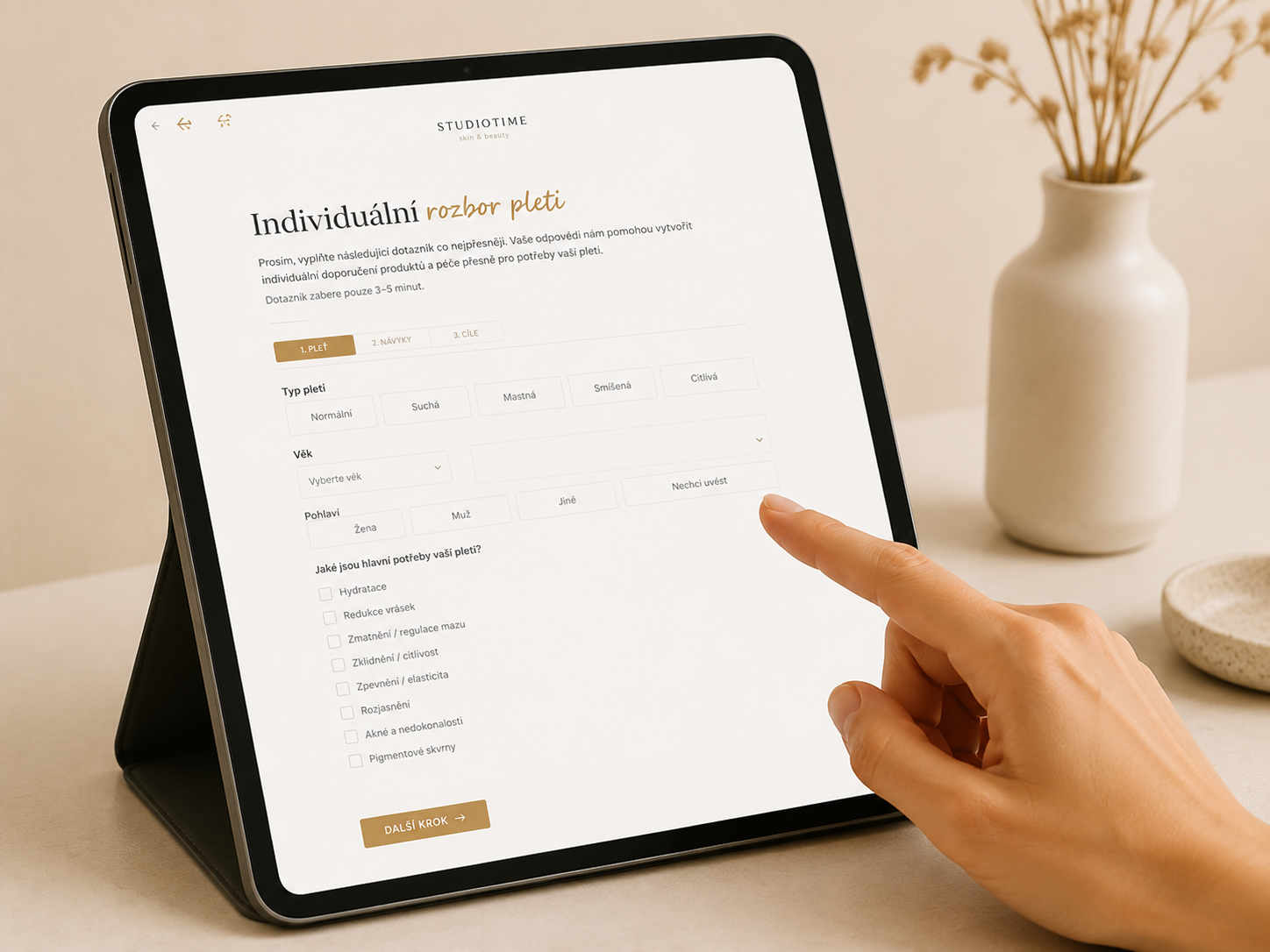 Vyplnění dotazníku